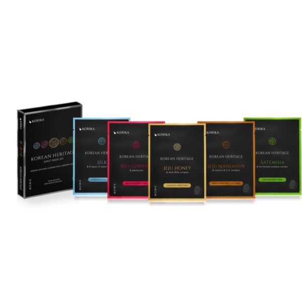 KORIKA Korean Heritage Sheet Mask Set set de măști faciale 5 pc-ro