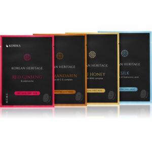 KORIKA Korean Heritage Sheet Mask Set set de măști textile Korean Heritage-ro
