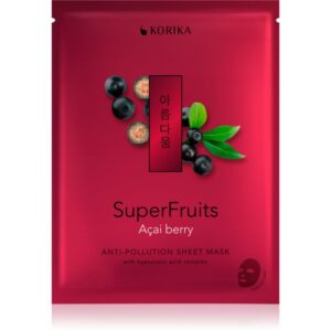 KORIKA SuperFruits Acai Berry - Anti-pollution Sheet Mask masca pentru celule cu efect detoxifiant Acai berry 25 g-ro