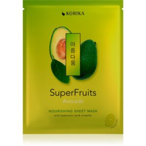 KORIKA SuperFruits Avocado - Nourishing Sheet Mask mască textilă nutritivă Avocado 25 g-Țena