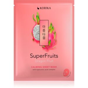 KORIKA SuperFruits Dragon Fruit - Calming Sheet Mask mască textilă calmantă Dragon fruit 25 g-ro