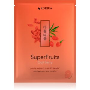 KORIKA SuperFruits Goji Berry - Anti-aging Sheet Mask Masca faciala cu efect de intinerire Goji berry 25 g-ro