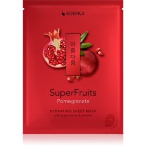 KORIKA SuperFruits Pomegranate - Hydrating Sheet Mask mască textilă hidratantă Pomegranate 25 g-ro
