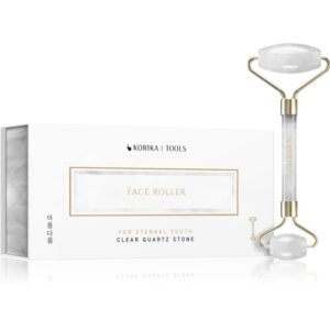 KORIKA Tools Face Roller Clear Quartz Stone rolă pentru masaj pentru față și gât-Țena