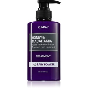 KUNDAL Honey & Macadamia Baby Powder crema intens hidratanta pentru păr uscat și deteriorat 500 ml-ro