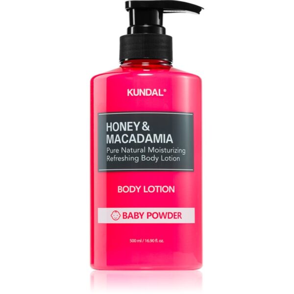 KUNDAL Honey & Macadamia Baby Powder lotiune de corp hranitoare cu efect de hidratare 500 ml-Țena