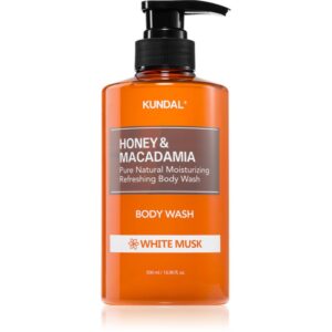 KUNDAL Honey & Macadamia White Musk gel de duș mătăsos cu efect de hidratare 500 ml-ro