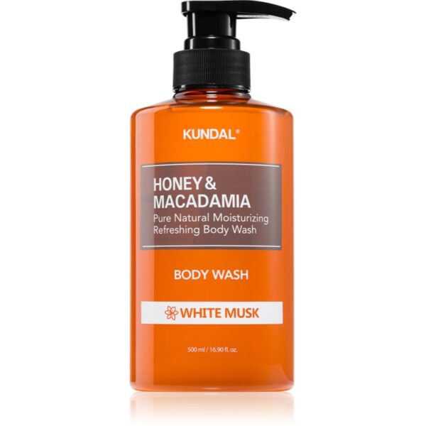KUNDAL Honey & Macadamia White Musk gel de duș mătăsos cu efect de hidratare 500 ml-ro