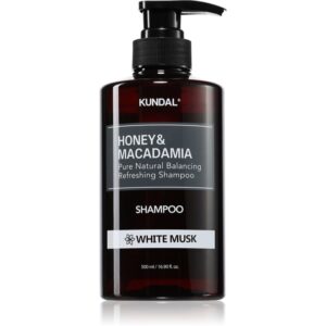 KUNDAL Honey & Macadamia White Musk sampon natural pentru păr uscat și deteriorat 500 ml-ro