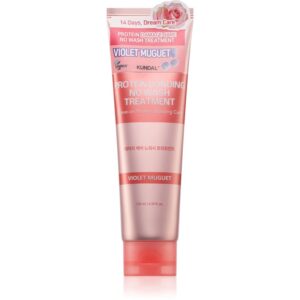 KUNDAL Protein Bonding Care No Wash Treatment ingrijire leave-in pentru par deteriorat cu parfum Violet Muguet 130 ml-Țena