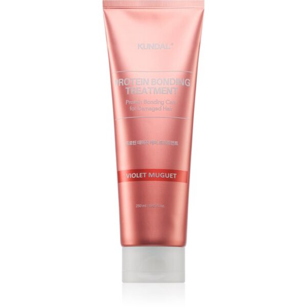 KUNDAL Protein Bonding Care Treatment ingrijire completa pentru păr uscat și deteriorat cu parfum Violet Muguet 250 ml-ro