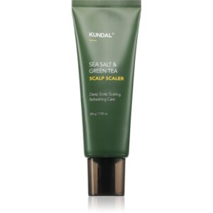 KUNDAL Sea Salt & Green Tea Scalp Scaler peeling de curățare profundă pentru stimularea creșterii părului 200 g-Țena