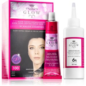 Kallos Glow Culoare permanenta pentru par culoare 100 Black-ro
