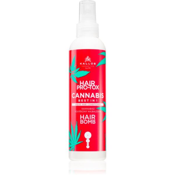 Kallos Hair Pro-Tox Cannabis conditioner Spray Leave-in cu ulei de canepa 200 ml-ro