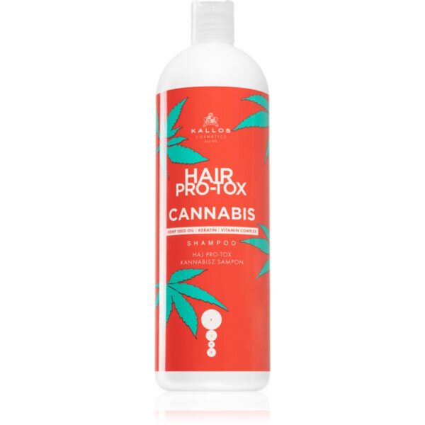 Kallos Hair Pro-Tox Cannabis sampon pentru regenerare cu ulei de canepa 1000 ml-ro