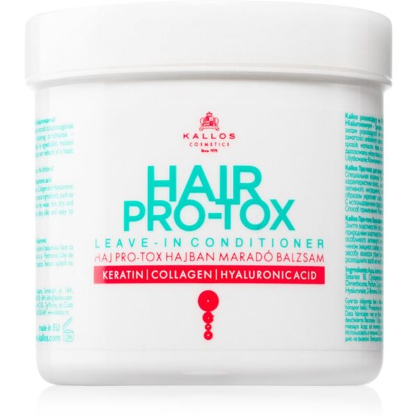 Kallos Hair Pro-Tox balsam (nu necesita clatire) pentru păr uscat și deteriorat 250 ml-Țena