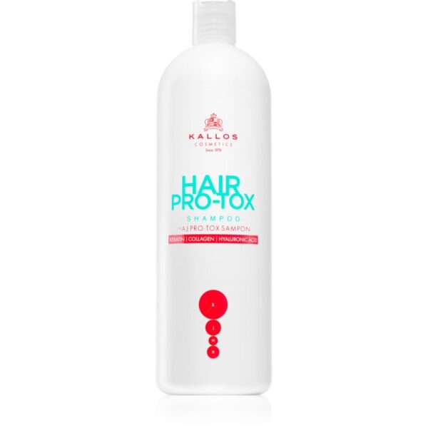 Kallos Hair Pro-Tox sampon cu keratina pentru păr uscat și deteriorat 1000 ml-Țena