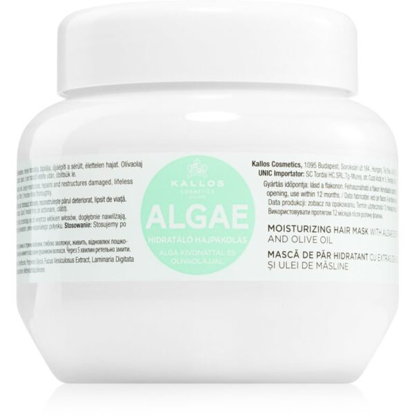 Kallos KJMN Professional Algae masca hidratanta cu extract de alge si ulei de masline 275 ml-ro