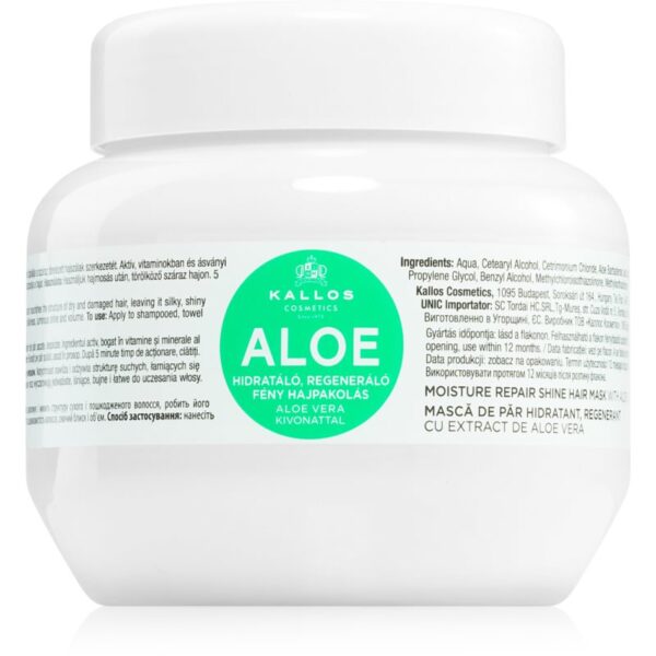 Kallos KJMN Professional Aloe masca hidratanta cu aloe vera 275 ml-ro