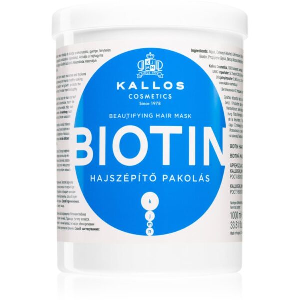 Kallos KJMN Professional Biotin Mască pentru păr subțire