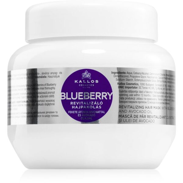 Kallos KJMN Professional Blueberry masca revitalizanta pentru par uscat