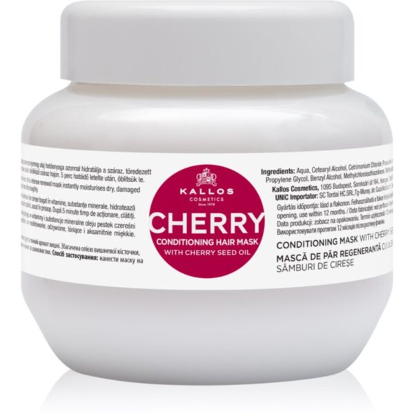 Kallos KJMN Professional Cherry masca hidratanta pentru par deteriorat 275 ml-ro