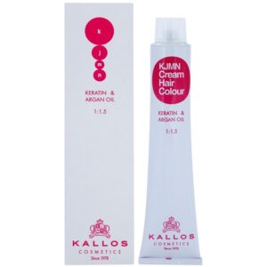 Kallos KJMN Professional Cream Hair Colour Keratin & Argan Oil culoare par cu keratina si ulei de argan culoare 0.88 Blue 100 ml-ro
