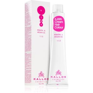 Kallos KJMN Professional Cream Hair Colour Keratin & Argan Oil culoare par cu keratina si ulei de argan culoare Light Brown 5.0 100 ml-Țena