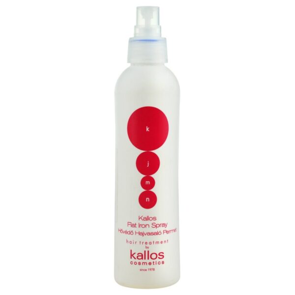 Kallos KJMN Professional Flat Iron Spray spray protector pentru modelarea termica a parului 200 ml-ro