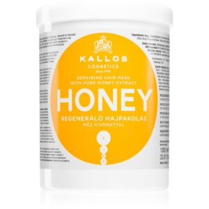 Kallos KJMN Professional Honey masca pentru hidratare intensa pentru păr uscat și deteriorat 1000 ml-Țena