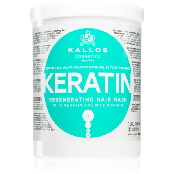 Kallos KJMN Professional Keratin Masca de par cu keratina 1000 ml-Țena