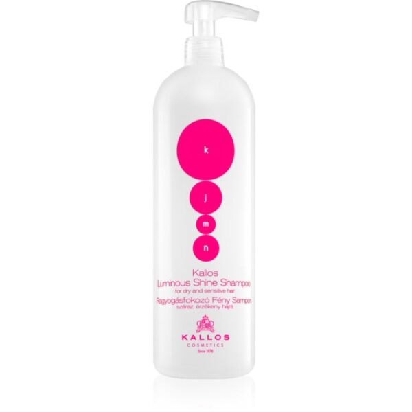Kallos KJMN Professional Luminous Shine sampon pentru stralucire pentru par uscat si sensibil 1000 ml-Țena