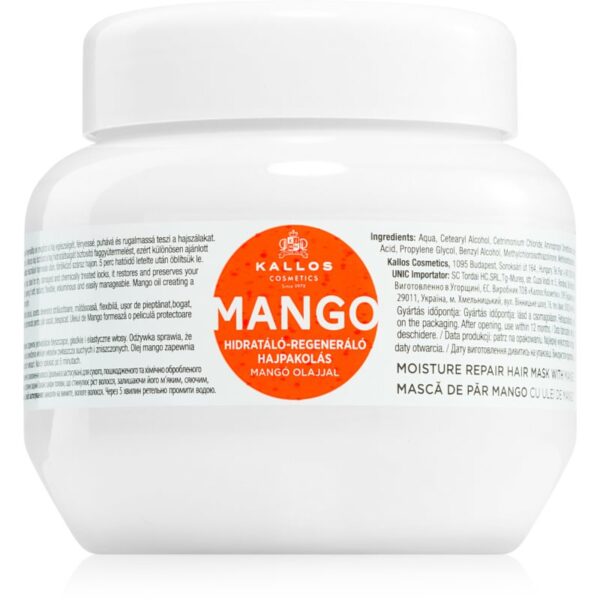 Kallos KJMN Professional Mango mască fortifiantă cu ulei de mango 275 ml-ro