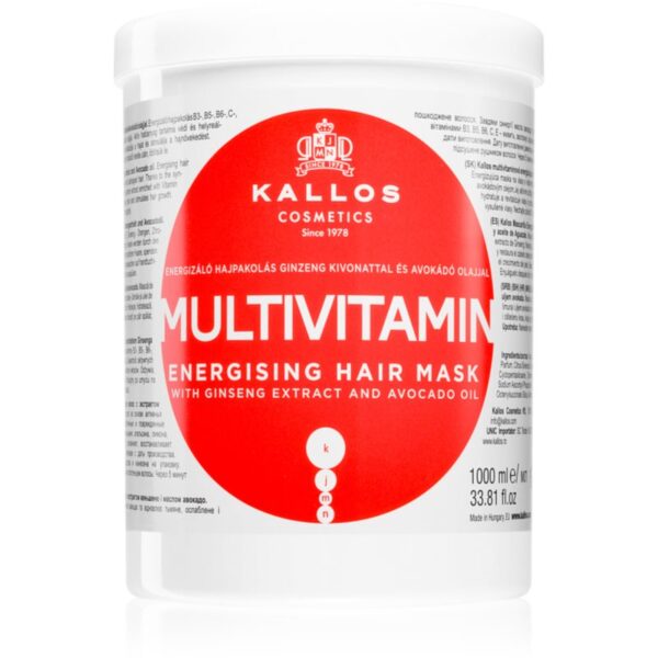 Kallos KJMN Professional Multivitamin masca de par energizant 1000 ml-ro