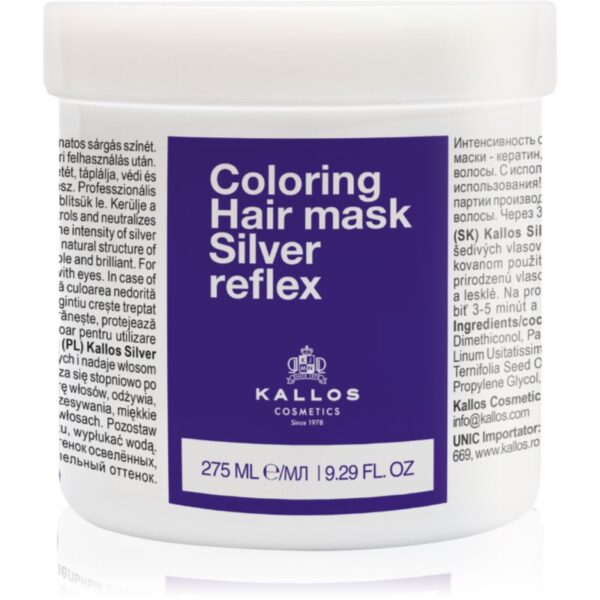 Kallos Kallos Classic Masca de par neutralizeaza tonurile de galben 275 ml-Țena