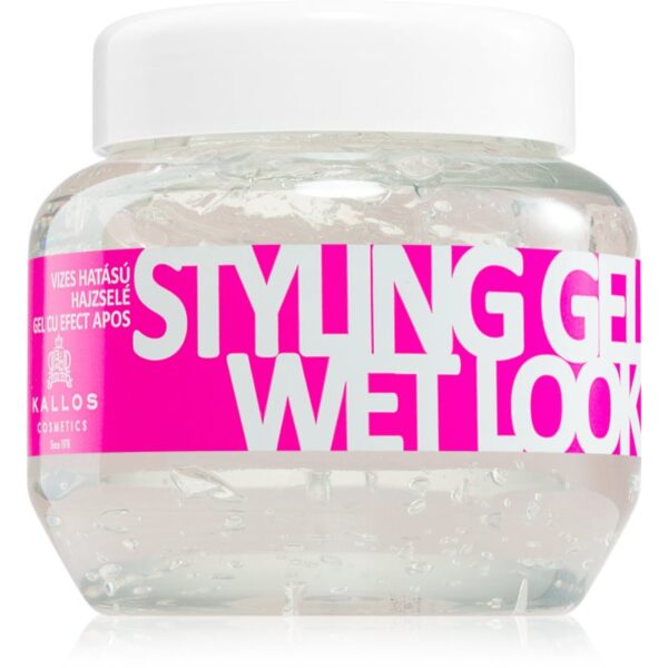 Kallos Kallos Classic Styling Gel gel de par cu efect umed fixare ultra-puternica Wet Look 275 ml-Țena