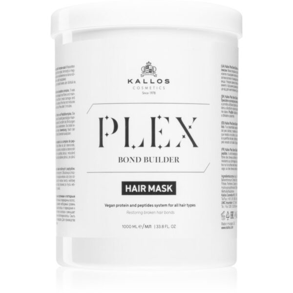 Kallos Plex Hair Mask masca pentru regenerare pentru par degradat sau tratat chimic 1000 ml-ro