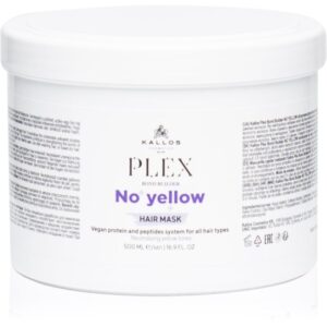 Kallos Plex No Yellow Masca de par neutralizeaza tonurile de galben 500 ml-ro