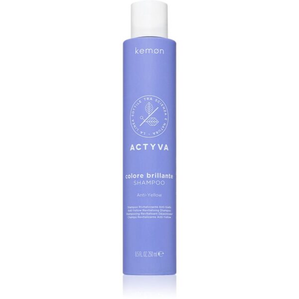 Kemon Actyva Colore Brillante șampon pentru neutralizarea tonurilor de galben 250 ml-ro
