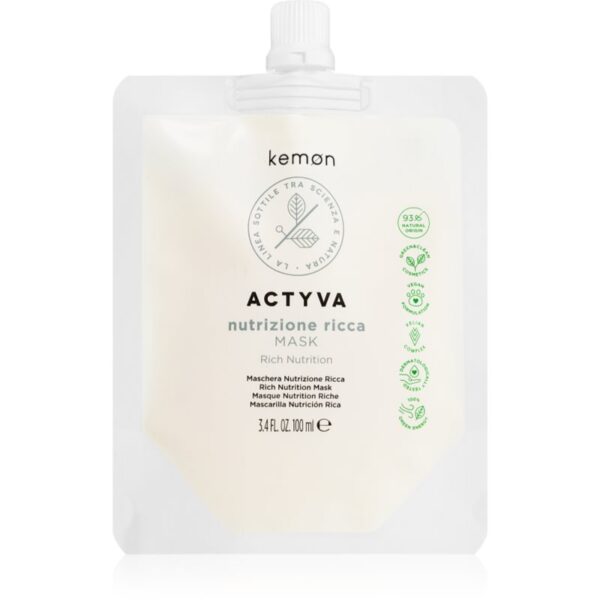 Kemon Actyva Nutrizone Ricca masca hidratanta pentru par foarte uscat 100 ml-ro