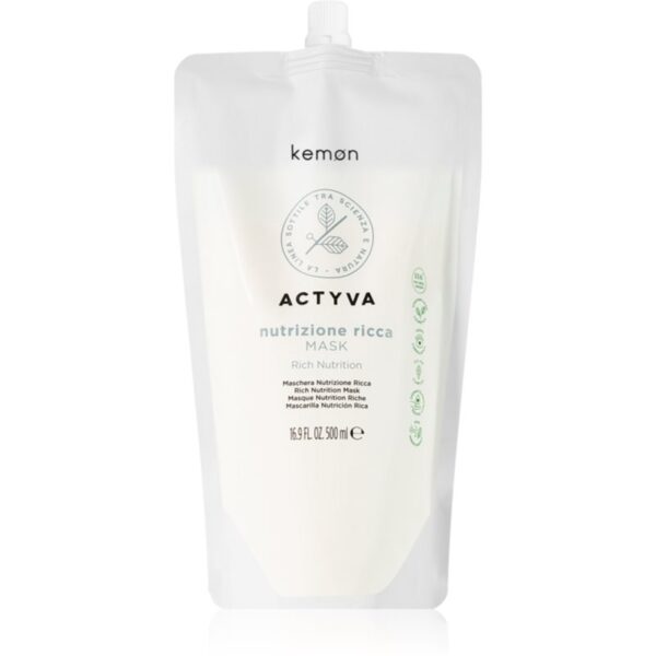 Kemon Actyva Nutrizone Ricca masca hidratanta pentru par foarte uscat 500 ml-ro