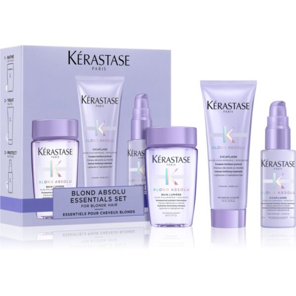 Kérastase Blond Absolu set cadou pentru parul blond cu suvite-Țena