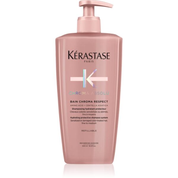 Kérastase Chroma Absolu Bain Chroma Respect sampon hidratant pentru păr vopsit 500 ml-Țena