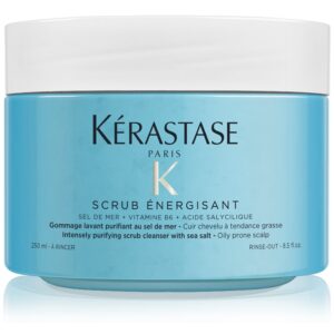 Kérastase Fusio Scrub Énergisant exfoliant de curățare pentru un scalp seboreic 325 g-Țena
