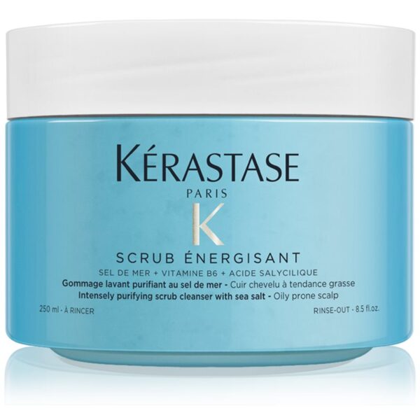 Kérastase Fusio Scrub Énergisant exfoliant de curățare pentru un scalp seboreic 325 g-Țena