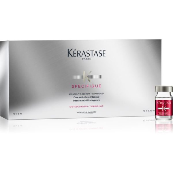 Kérastase Specifique Aminexil Cure Anti-Chute Intensive tratament intensiv impotriva caderii parului 10 x 6 ml-Țena