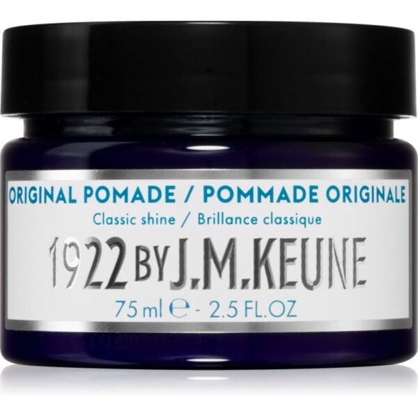 Keune 1922 Original Pomade alifie pentru par pentru fixare naturala si stralucire 75 ml-Țena