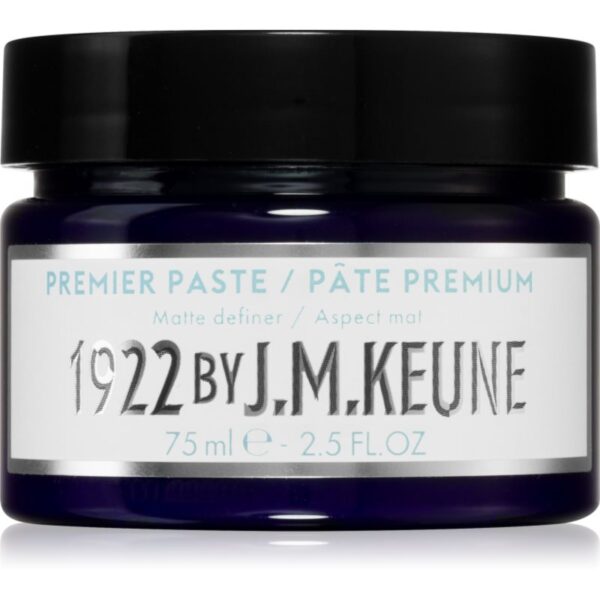 Keune 1922 Premier Paste pasta pentru styling mata cu fixare foarte puternica 75 ml-Țena