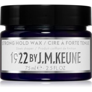 Keune 1922 Strong Hold Wax Ceară de păr cu fixare puternică pentru stralucire 75 ml-Țena