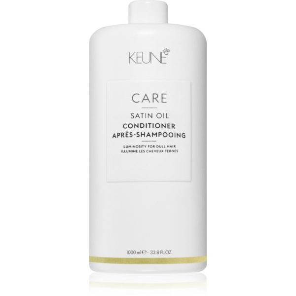 Keune Care Satin Oil Conditioner balsam pentru păr ușor de pieptănat cu efect iluminator 1000 ml-Țena